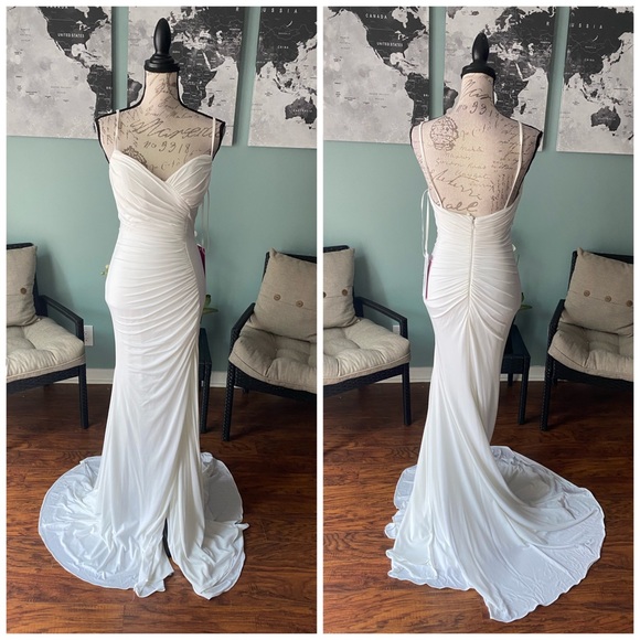 Jovani wedding dress sz 4 - Picture 2 of 4